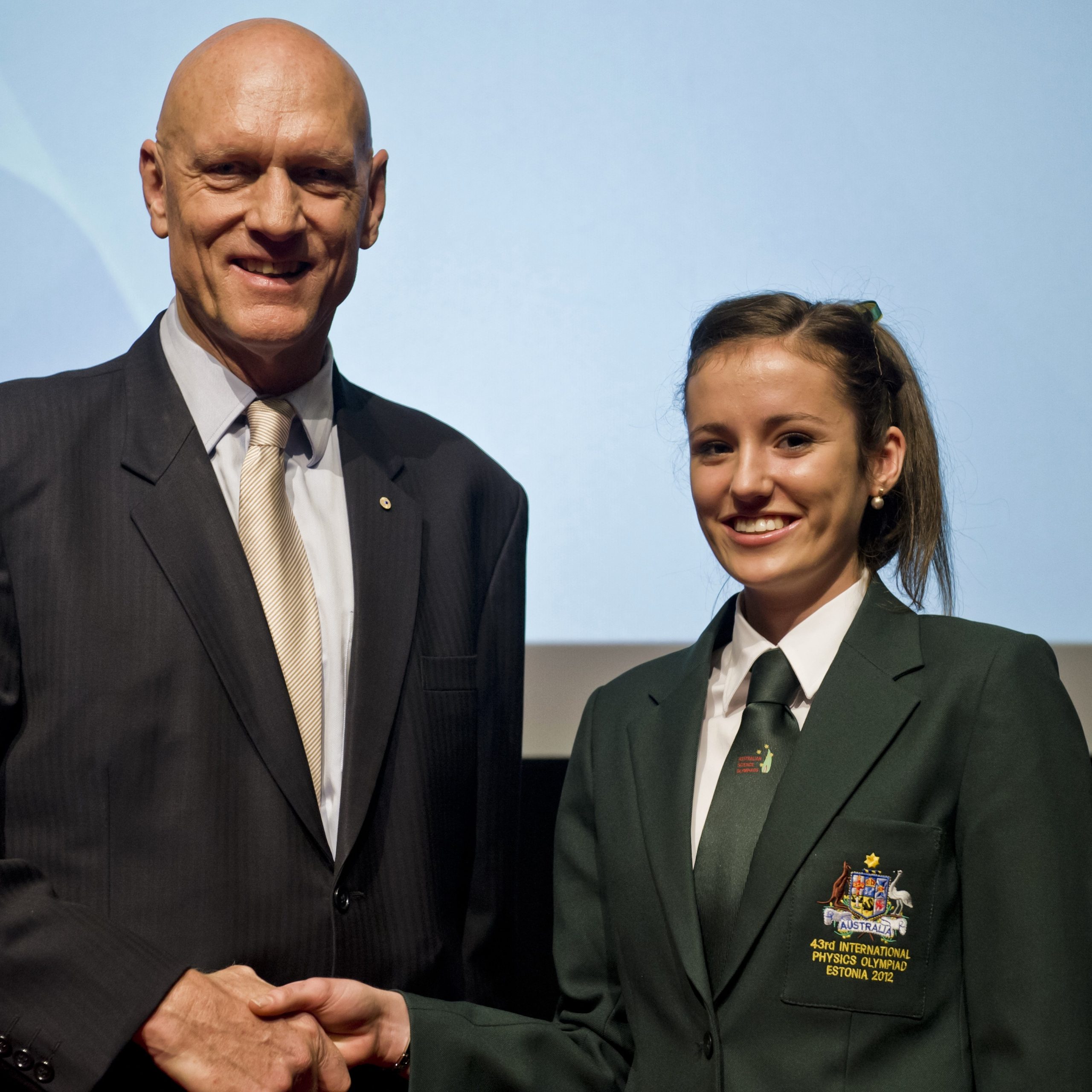 2012 Team Announcement Minister Garrett with Siobhan Tobin