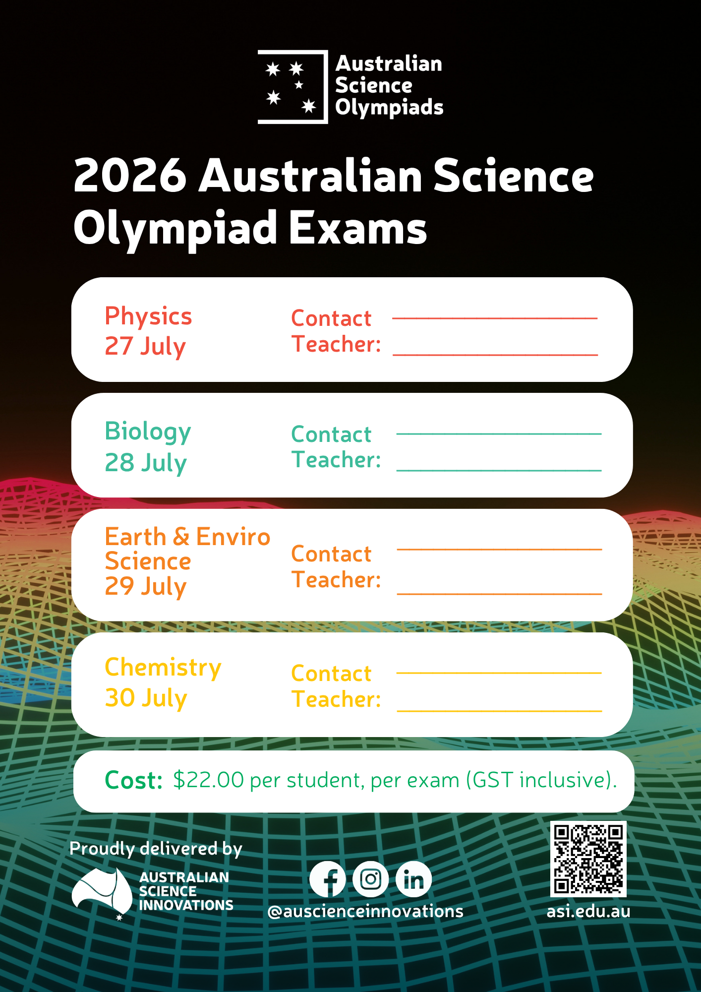 2026 ASOE Poster 2 (Multiple Contact Teachers) Thumbnail - Australian Science Innovations