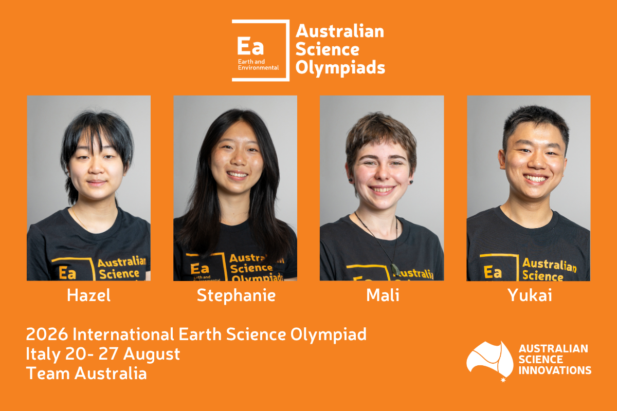 Introducing the team representing Australia at the 2026 International Earth Science Olympiad! image
